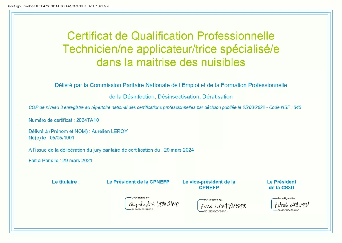 DGL Habitat Certification